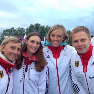 Damen Team Deutschland mit Trainer Stefan Henze