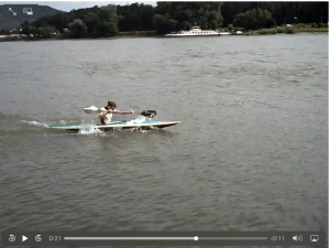 Video Sprinttraining auf dem Rhein